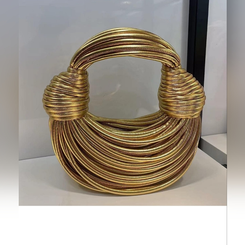 Women Woven Handbag Satchel Creative Noodles Style Fashion Bag